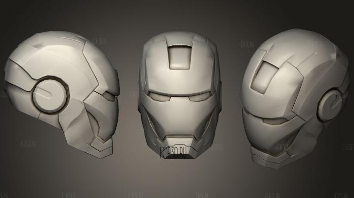  Iron Man Helmet stl model for CNC